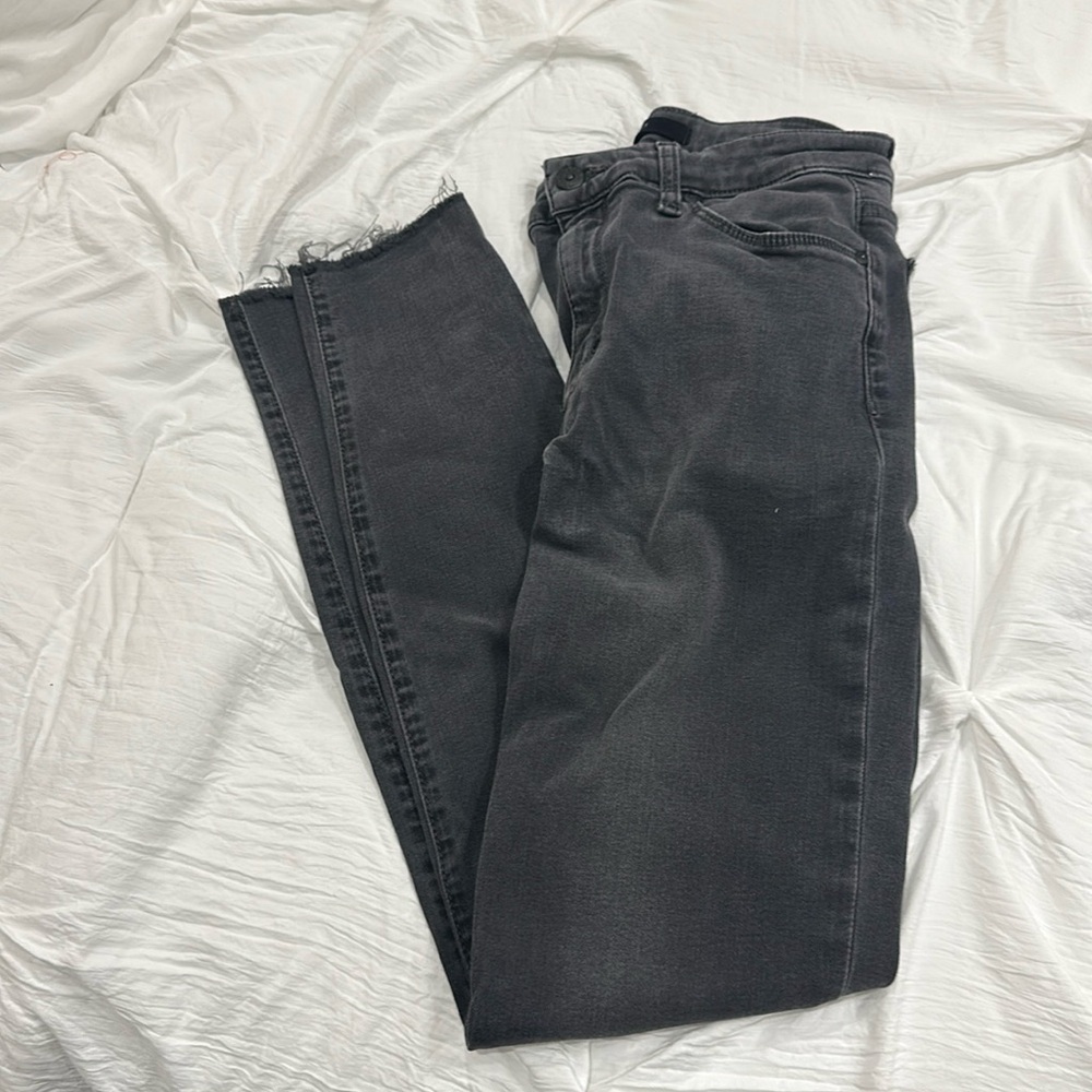 Joe’s jeans gray high rise Charlie skinny - 27